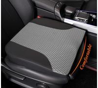 kingphenix Car Seat Cushion: Memory Foam Seat Cushion for Driver Comfort - Relieves Tailbone and Coccyx Pressure - for Car, Truck, or Office Chair - 4D Mesh Black&Gray