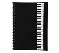 KingPoint Blank Sheet Music Notebook 50 Pages Music Sheet Spiral Notebook Music Writing Notebook, Piano Note Book Accessories (Piano Keyboard Notebook)