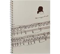 KingPoint Blank Sheet Music Notebook 50 Pages Music Sheet Spiral Notebook Music Writing Notebook, Piano Note Book Accessories (Music Sheet Notebook)
