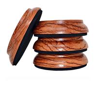 KingPoint Hardwood Upright Piano Caster Cups Furniture Protectors Caster Piano Foot Pads Solid Wood (Piano Caster Cups-Jacoranda)