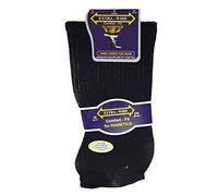 Kingporium 3 Pairs Mens Extra Wide Comfort Fit Diabetic Socks Oedema Poor Circulation Gents, Black, UK 6-11
