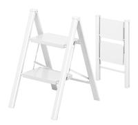 KINGRACK Folding 2 Step Ladder, Wide Non-Slip Treads, Heavy Duty Step Stool
