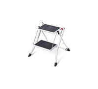 Kingrack Step Ladder,Double Side Folding Step Stool, 2 Step Portable Ladder with handdle, Large Platform,Slim Household Stepladder with Milti-fuction