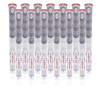 KINGRASP Multi Compound Golf Grips,Golf club grips midsize standard Size,13 Grips Set,6 Colors Optional,Anti-Slip High Stability,All Weather Cord Rubber Golf Club Grips(Gray/White, midsize )
