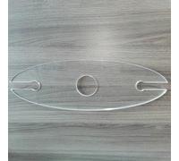 Kingria Classic Wine Caddy Router Template Transparency Acrylic Wine Cup Rack Template Clear 1/4'' Thick DIY Router Inlay Template for Home Kitchen Cutting