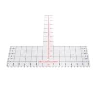 Kingria Left Chest Logo Placement Tool - Acrylic Precise Tshirt Ruler Guide for Embroidery Logos T-Shirt Measurement Tool Alignment Perfect for Shirts, Uniforms, Jackets Logo Heat Press