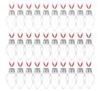 Kingrol 30 Pack Fillable Light Bulb Ornaments, 3.4 Inch Clear Shatterproof Plastic Christmas Ornaments with Screw Caps for Christmas Tree Decor, Party Favors, Arts and Crafts Supplies