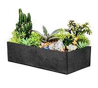Kingrol 8 Divided Grids Breathable Raised Garden Bed, 4 x 2 FT - Heavy Duty 400 GSM Nonwoven Fabric Growing Pot Garden Planter for Vegetable, Herb, Fruit, Flower