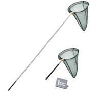 Kingrol Professional Butterfly Net with 12" Ring, 20" Depth, Extendable Handle to 59" - Durable & Lightweight Insect Catching Net, Stainless Steel & Polyester Build