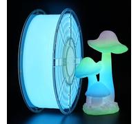 Kingroon Glow-in-the-Dark Rainbow Tints 3D Printer Filament PLA, Multi Colour PLA Filament, Dimensional Accuracy ±0.02mm, 1kg Spool(2.2lbs), 1.75 mm, Glow-in-the-Dark Rainbow Tints
