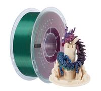 Kingroon PLA 3D Printer Filament, Triple Color Silk PLA Filament, Dimensional Accuracy +/- 0.03 mm, 1 kg Spool(2.2lbs), 1.75 mm, Red Blue Green