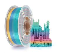 Kingroon PLA Filament 1.75 mm for The 3D Printer Filament 3D Printing Materials1KG 3D Filament Dimensional Accuracy +/- 0.03 mm3D Printer Filament PLA with Spool Wound Neatly Gradient Rainbow