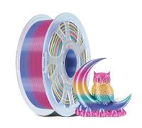 Kingroon Silk Rainbow 3D Printer Filament PLA, Multi Colour PLA Filament, Dimensional Accuracy ±0.02mm, 1kg Spool(2.2lbs), 1.75 mm, Silk Rainbow Candy