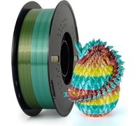 Kingroon Silk Rainbow 3D Printer Filament PLA, Multi Colour PLA Filament, Dimensional Accuracy +/- 0.03 mm, 1kg Spool(2.2lbs), 1.75 mm, Silk Rainbow Macaron Pastels