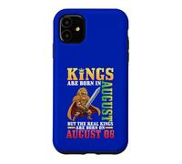 Kings Are Born In Aug The Real Kings Are Born On August 08 Case for iPhone 11