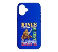 Kings Are Born In Aug The Real Kings Are Born On August 08 Case for iPhone 16