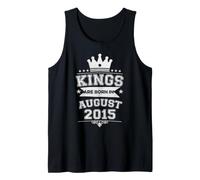 Kings are Born in August 2015 11th Birthday Men Boys Tank Top