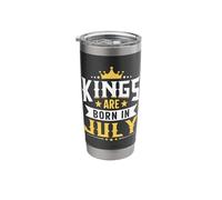 Kings are Born in July Stainless Steel Insulated Tumbler