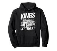 KINGS ARE BORN IN September Birthday Pullover Hoodie