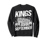 KINGS ARE BORN IN September Birthday Sweatshirt