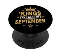 Kings Are Born In September PopSockets Adhesive PopGrip