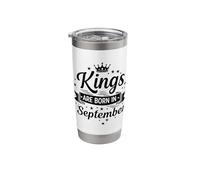 Kings are Born in September Stainless Steel Insulated Tumbler