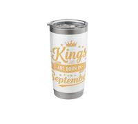 Kings are Born in September Stainless Steel Insulated Tumbler