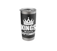 Kings are Born in September Stainless Steel Insulated Tumbler