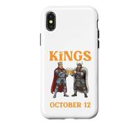 Kings Are Born On October 12 Happy Birthday To Beer Drinkers Case for iPhone X/XS