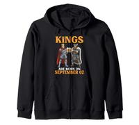 Kings Are Born On September 02 Happy Birthday Beer Drinkers Zip Hoodie