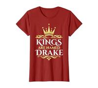 Kings are Named Drake T-Shirt, Women, Cranberry Red, XX-Large