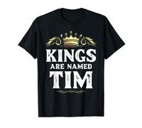 Kings Are Named TIM Gift Funny Personalized Name Joke Men T-Shirt