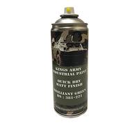 Kings Army Brilliant Green Bs 381-221 Military Matt Spray Paint 400ml Military Vehicle Paint, Airsoft, Paintball, Model Maker Paint, Fishing