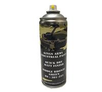 Kings Army Mid Bronze Green Bs 381-223 Military Matt Spray Paint 400ml Military Vehicle Paint, Airsoft, Paintball, Model Maker Paint, Fishing