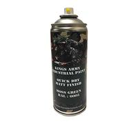 Kings Army Moss Green RAL 6005 Military Matt Spray Paint 400ml Military Vehicle Paint, Airsoft, Paintball, Model Maker Paint, Fishing