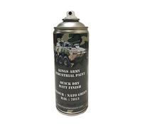 Kings Army Nato Green Ral 7013 Military Matt Spray Paint 400ml Military Vehicle Paint, Airsoft, Paintball, Model Maker Paint