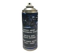 Kings Army RAF Grey Blue Ral 5008 Military Matt Spray Paint 400ml Military Vehicle Paint, Airsoft, Paintball, Model Maker Paint, royal airforce