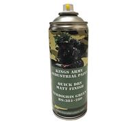 Kings Army Verdigris Green Weathered Copper Ral 381-280 Military Matt Spray Paint 400ml Military Vehicle Paint, Airsoft, Paintball, Model Maker Paint, Fishing