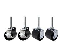 Kings Brand Heavy Duty Caster Wheels For Bed Frame ~Set Of 4~ (2 Locking & 2 None Locking)