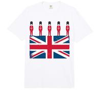 Kings British Guards King III London Mens British Flag Comfort Colors Adult Heavyweight T-Shirt