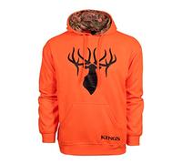 King's Camo Blaze Orange-Desert Shadow Poly Logo Hoodie (Kbz415-Bz/Ds)