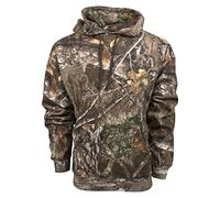 King's Camo KCB115 Men's Classic Hunting Cotton/Poly Blend Camo Pullover Hoodie, Realtree Edge, Large