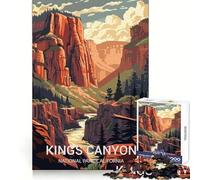 Kings Canyon National Park 1000 Piece Jigsaws for Teenagers Puzzle Smart Training Tranquil Escape Flawless Cut Memorable Gift size 38x26cm