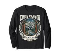 Kings Canyon National Park California Vintage Nature Emblem Long Sleeve T-Shirt