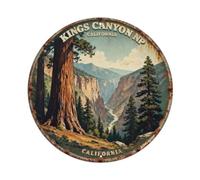 Kings Canyon National Park Giant Sequoia Metal Tin Sign Plaque