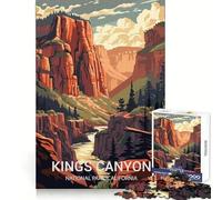 Kings Canyon National Park Jigsaw Puzzles for Adults 1000 Piece Brain Memory Pleasant Leisure Tight Lock Creative Gift size 50x75cm