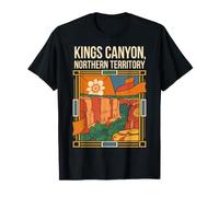 Kings Canyon Northern Territory Australia Flag Vintage Art T-Shirt