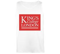 King's College London Women's Sleeveless T-Shirt Tank Top White, white, L