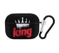 Kings Compatible with Airpod Pro Case Cover Skin with Keychain