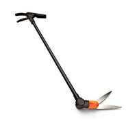 Kings County Tools 3-Position Hedge Trimming Shears | Long Shaft for Grass Clipping | 6” Steel Blades | Swivel 180-Degrees Horizontally and Vertically | Blade Lock for Safety